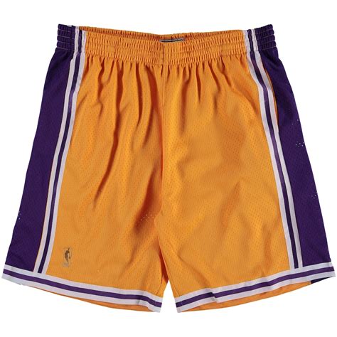 hardwood classics Lakers shorts